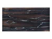 Contrasting Charm: Black Bog Oak & White Epoxy coffee table, top view. Uncover the intricate detailing and the captivating marriage of colors in this unique piece.