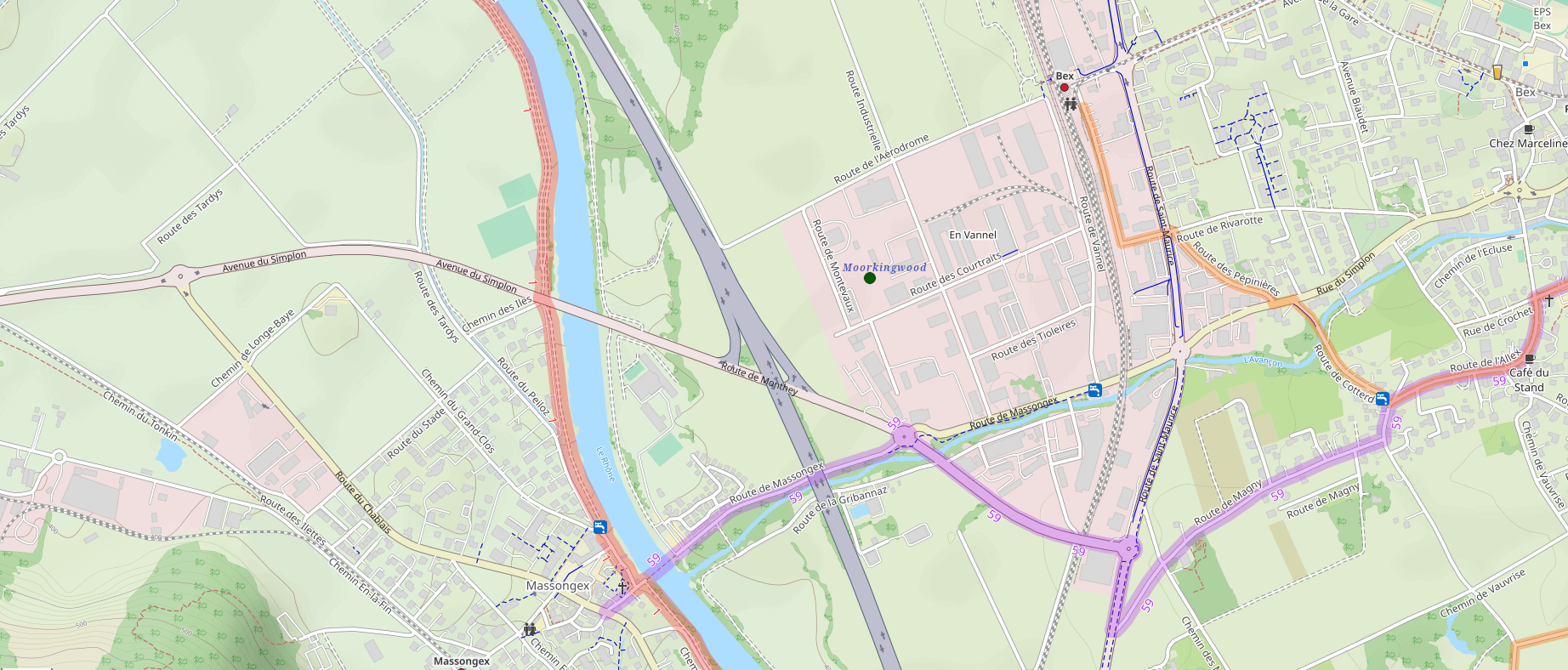 Map image showing Moorkingwood office coordinates.